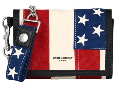 Saint Laurent American Flag Trifold Wallet, front view